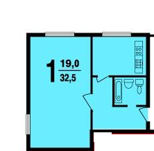 1-комнатная квартира в доме I-510МГ